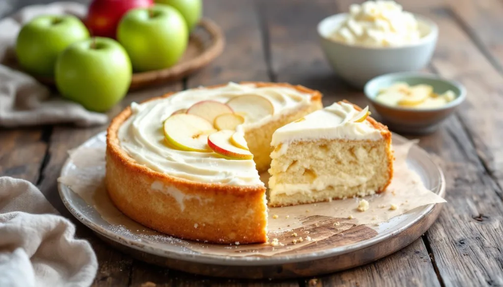 przepis na kremowe ciasto jabłkowe z mascarpone, gotowe w zaledwie 30 minut. szybkie i łatwe do przygotowania, idealne na każdą okazję.