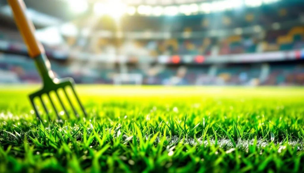 odkryj prosty trik, który obniża koszty utrzymania murawy stadionu bez potrzeby stosowania nawozów czy maszyn.