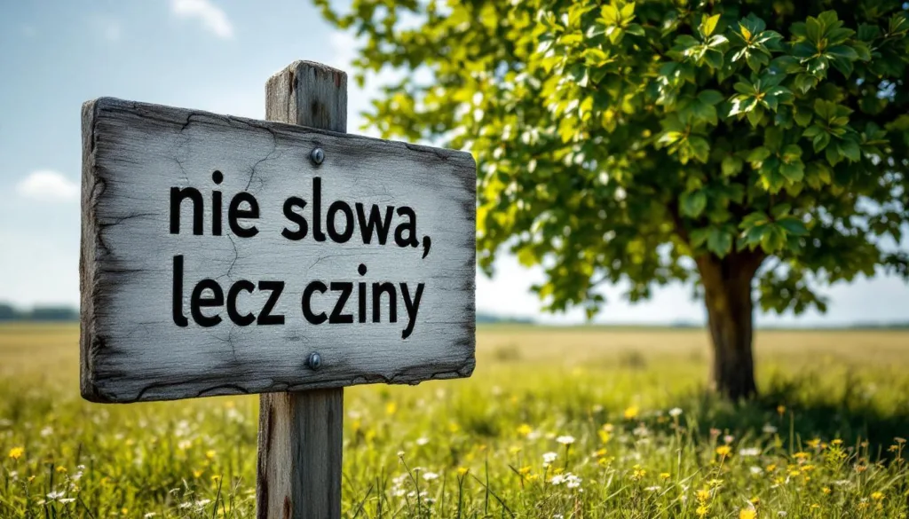 odkryj, dlaczego to nie słowa, lecz czyny mają znaczenie – analiza popularnego powiedzenia, które zaskakuje wszystkich swoim głębokim przesłaniem.