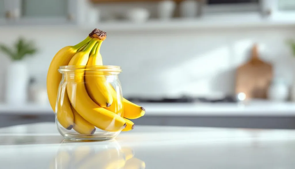poznaj skuteczną metodę przechowywania bananów przez tydzień, która zapobiega ich ciemnieniu i utracie świeżości.